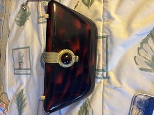 Vintage Faux Tortoise Shoulder Bag
